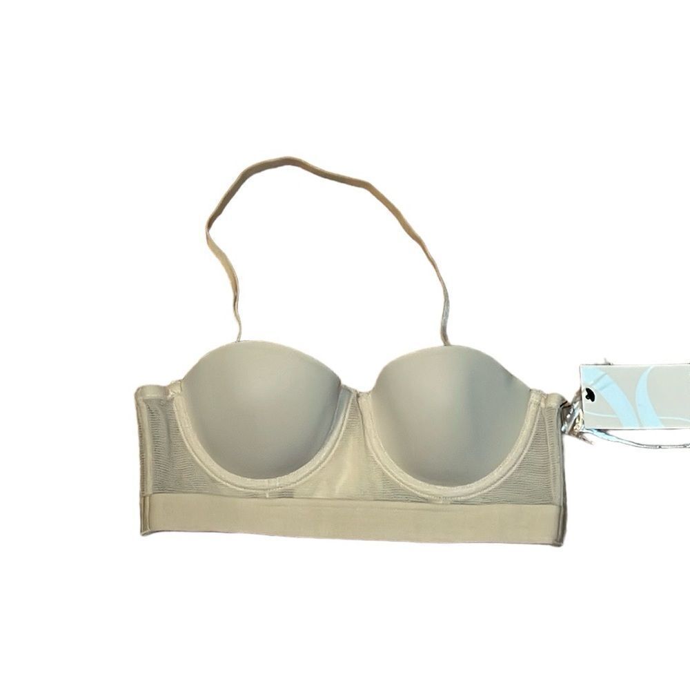Lively Smooth halter strapless Bra, Wide Band Support, nude, 32A